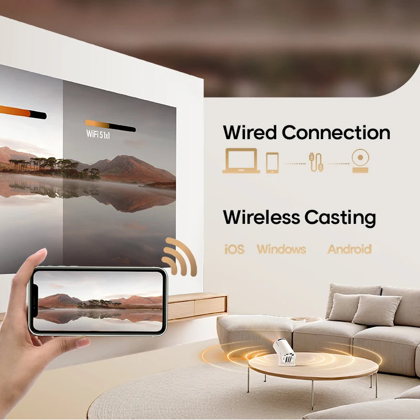 LumiHomes Portable Projector